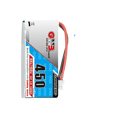 GNB 450mAh 1S1P 3.7V PH2.0 80C Square Type Lipo Battery