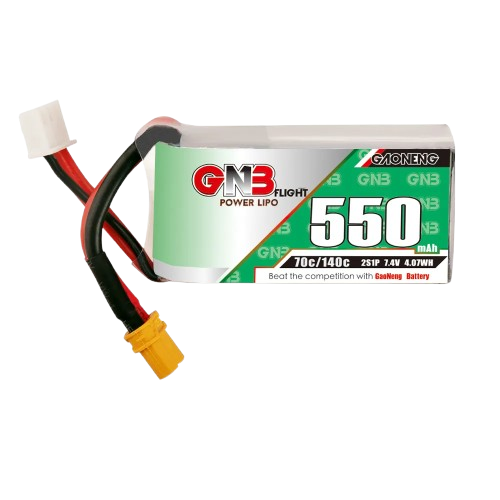 GNB 550mAh 2S1P 7.4V 70C Lipo Battery