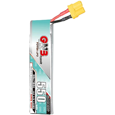 GNB 550mAh 1S1P 3.7V 90C Lipo Battery