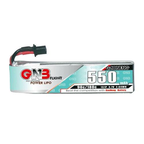 GNB 550mAh 1S1P 3.7V PH2.0 90C Lipo Battery