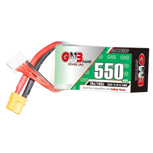 GNB 550mAh 3S1P 11.1V 70C Lipo Battery