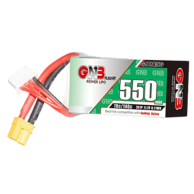 GNB 550mAh 3S1P 11.1V 70C Lipo Battery