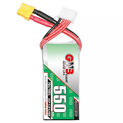 GNB 550mAh 3S1P 11.1V 70C Lipo Battery