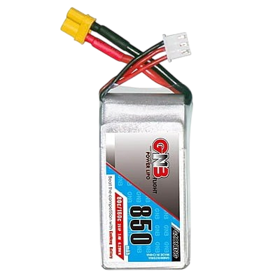 GNB 850mAh 2S1P 7.4V 80C Square Type Lipo Battery