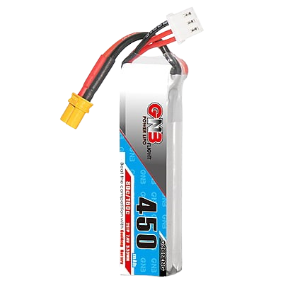 GNB 450mAh 2S1P 7.4V 80C Long Type Lipo Battery