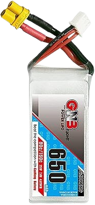 GNB 650mAh 2S1P 7.4V 80C Square Type Lipo Battery