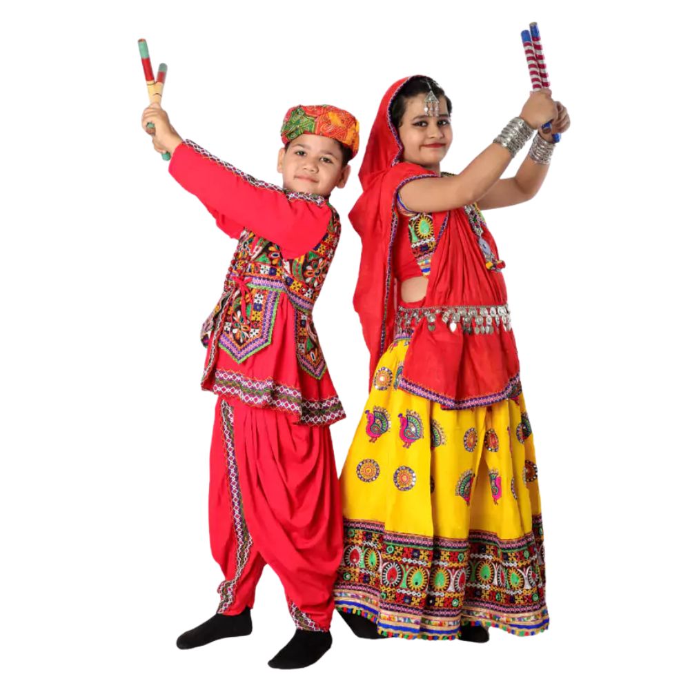 Garba Dance Fancy Dress Costume Combo Set Garba Dance Fancy Dress Costume Combo Set
