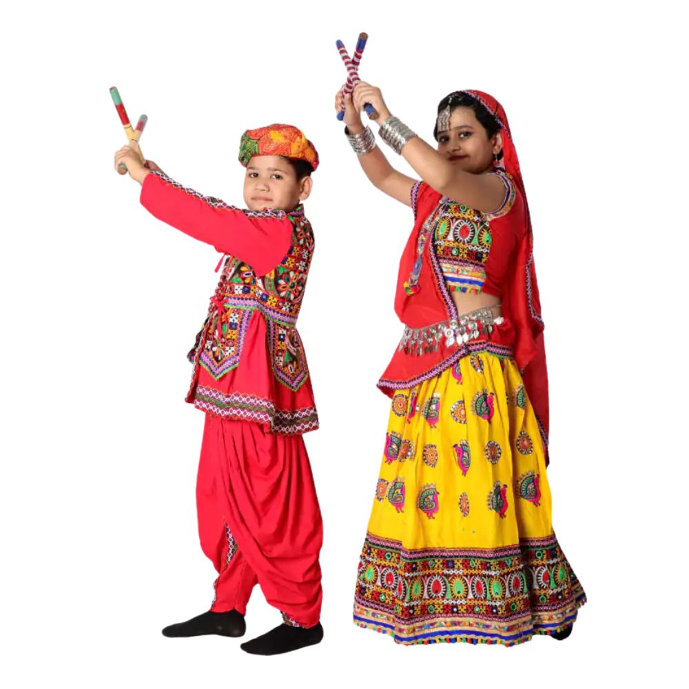 Garba Dance Fancy Dress Costume Combo Set Garba Dance Fancy Dress Costume Combo Set