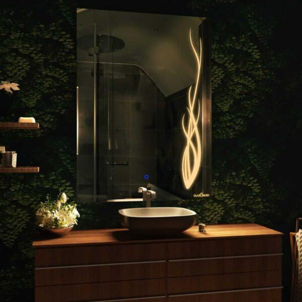 Rectangular Touch Sensor LED Mirror for Washroom 011 Rectangular Touch Sensor LED Mirror for Washroom 011