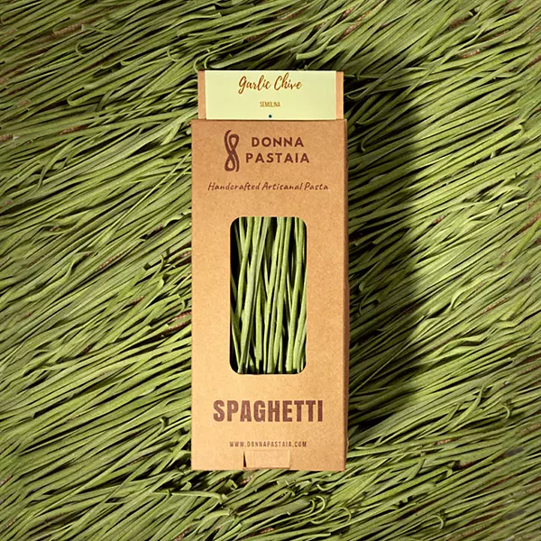 Garlic Chives Spaghetti Wholewheat & Semolina