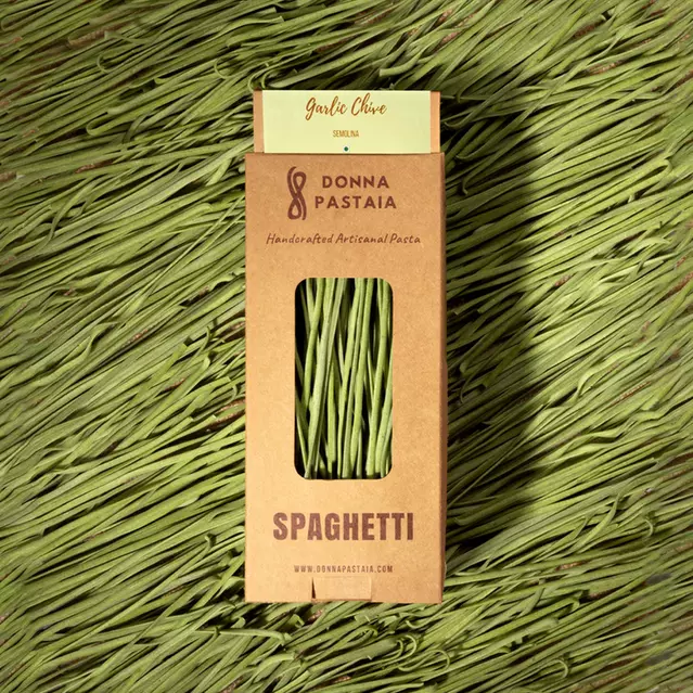 Garlic Chives Spaghetti Wholewheat & Semolina