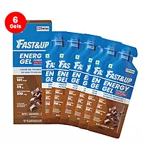FAST&UP ENERGY GEL-CAFFEINATED - CHOCOLATE BOURBON 6 GEL PACKS