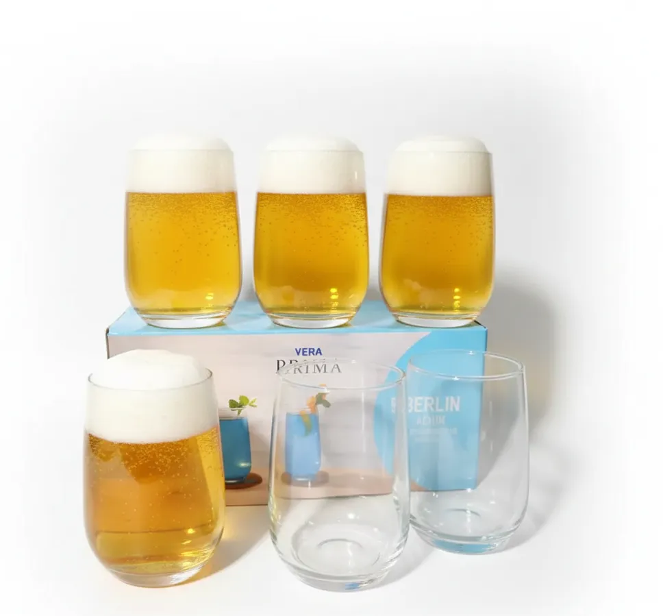 YERA PRIMA BERLIN AQUA Glass Tumblers (Set of 6 Pcs)
