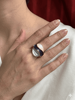 The Celestial Tide Statement Ring The Celestial Tide Statement Ring