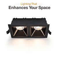 Twin Dual Grille Light 2X10 Watt (Black)