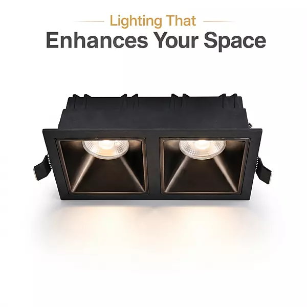 Twin Dual Grille Light 2X10 Watt (Black)