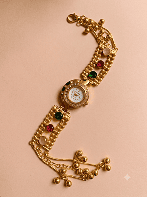 The Heritage Beaded Ghungroo Charm Watch The Heritage Beaded Ghungroo Charm Watch