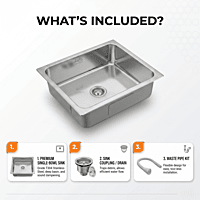 Modern Square Single Bowl Kitchen Sink