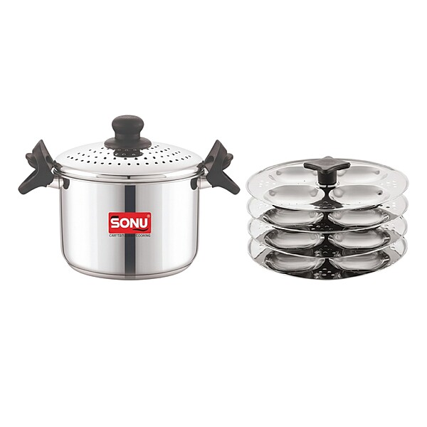 Sonu Stainless Steel Strainer Pot | Multipurpose Pasta, Noodles & Vegetable Cooker