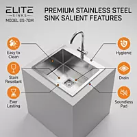 Premium Handmade Single Bowl Kitchen Sink