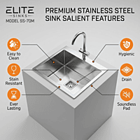 Premium Handmade Single Bowl Kitchen Sink