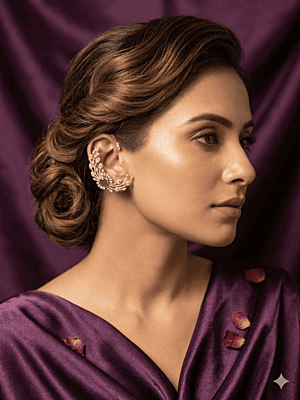 Majestic Emerald & Diamond Winged Ear Cuffs Majestic Emerald & Diamond Winged Ear Cuffs