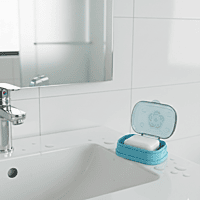 Plastic Soap Case with Lid 2pc