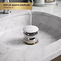 Ceramic Pop-Up Coupling