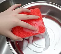 Multicolored Foam Scrubber Pads 12 Pcs