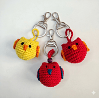Crochet Owl Key Chain