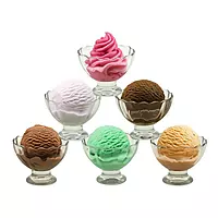 6 Pcs Ice Cream Bowl Dessert Set