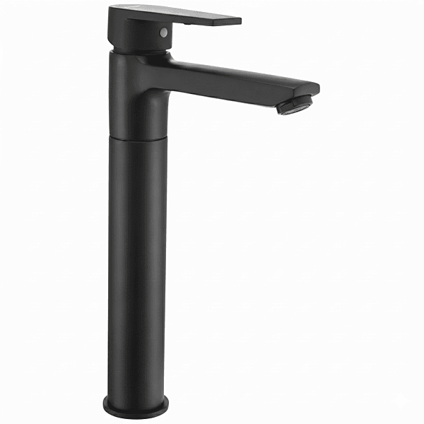 Praseo Matte Black Tall Body Basin Mixer