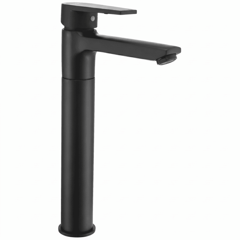 Praseo Matte Black Tall Body Basin Mixer