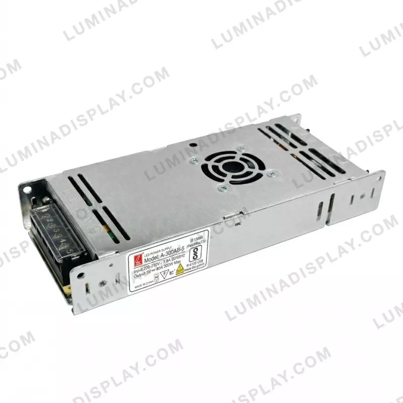 CZCL A-300AB-5 fan-cooled 5 V 60 A 300 W LED display power supply – Lumina Display Systems
