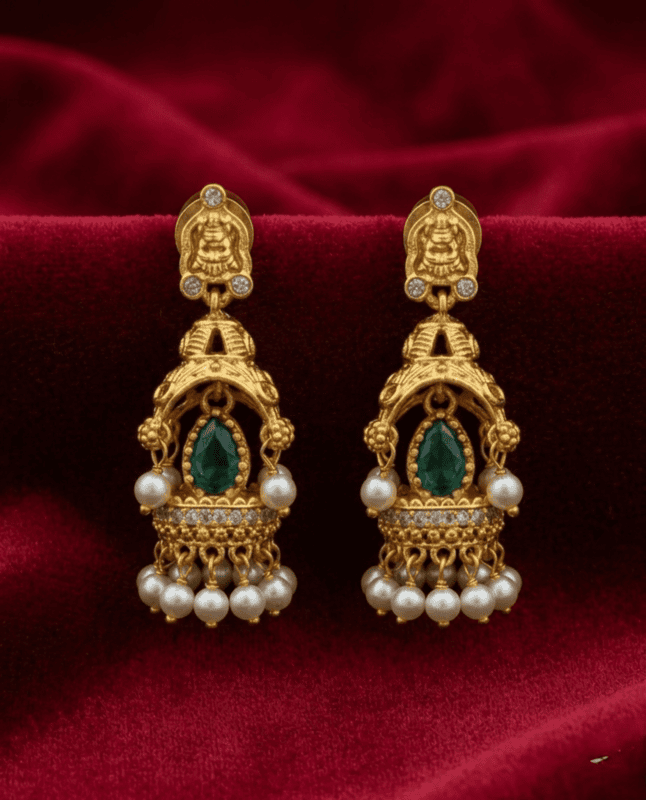 Traditional temple earring design
