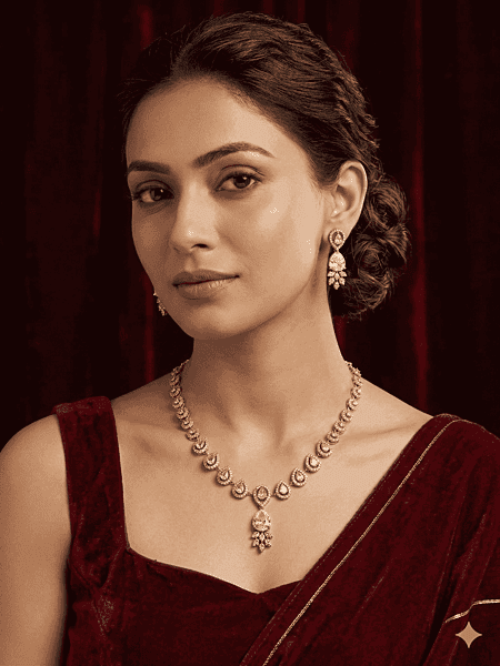 Majestic Gilded Teardrop & Marquise Jewellery Set