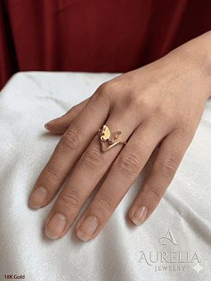 Fluttering Elegance V-Shaped Butterfly Ring Fluttering Elegance V-Shaped Butterfly Ring