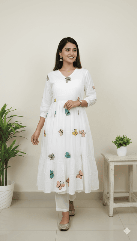 Mul Cotton Butterfly Frock