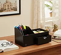 Desk Organizer with Drawer and Compartments