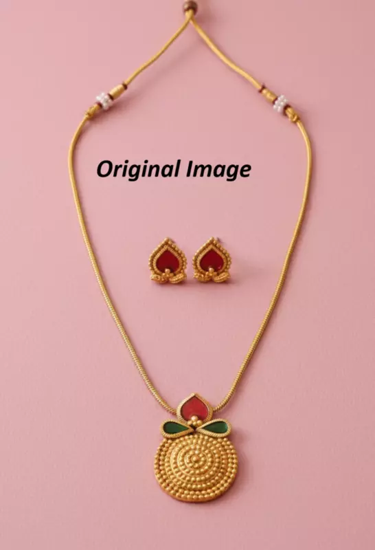 Elegant Traditional Imitation Jewellery Necklace Set