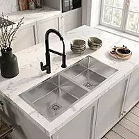 Premium Handmade Double Bowl Sink Stainless Steel 304