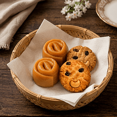 Thekua & Launglatta Combo — Traditional Bihari Sweets Pack | Nilambu Sweets