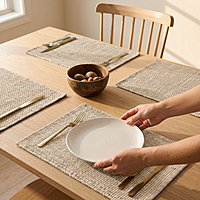Cotton Woven Placemats | Heat Resistant