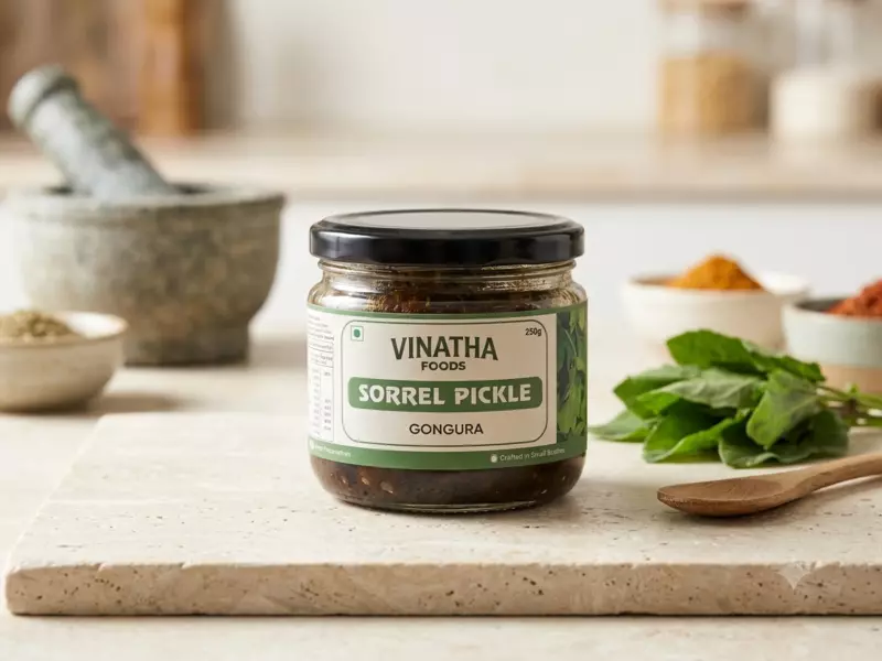 Andhra Sorrel Leaves Pickle (Gongura Pachadi) – 250g