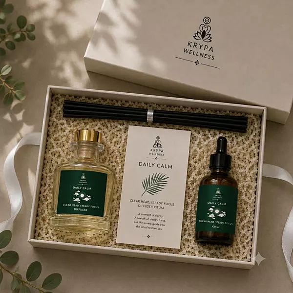 The Calm Sanctuary Diffuser + Refill Set