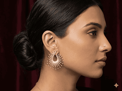 Celestial Sunburst Halo Earrings