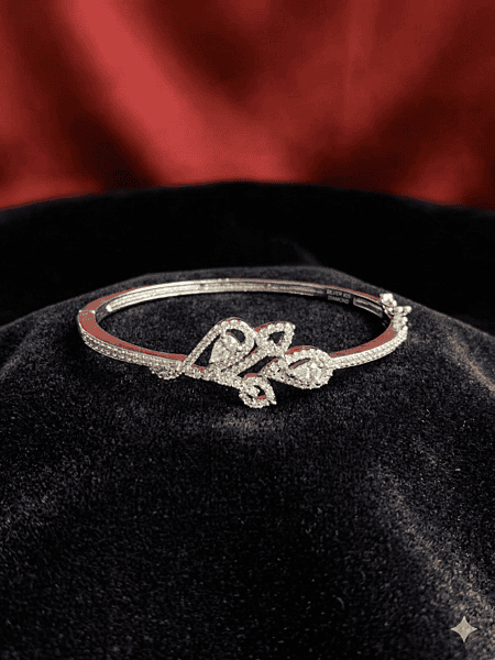 Art Deco-Inspired Filigree Bangle