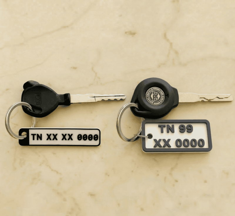 Front and back number plate combo