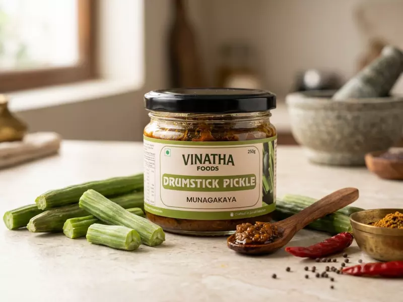 Andhra Drumstick Pickle (Munagakaya Pachadi) – 250g