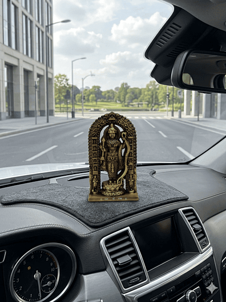 Ram Lalla Ayodhya Mandir Inspired Dashboard Idol